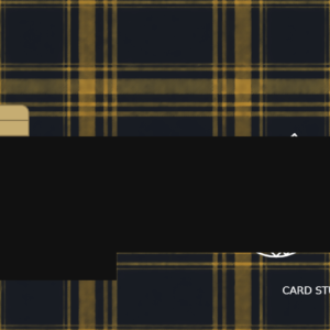Black and Gold Geometric Metal Card – Customizable Design